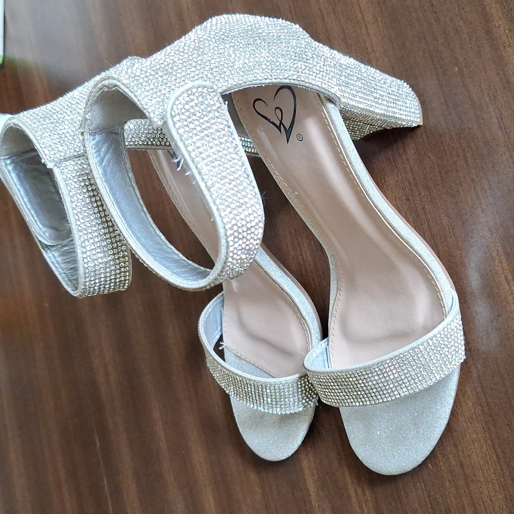 Silver Diamond Bling Windsor Heels